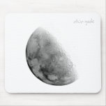 Moon White Mouse Pad