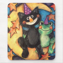 Moonbathing Party Mouse Pad