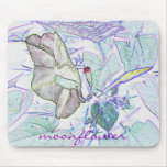 Moonflower "drawing' mousepad