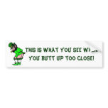 Mooning Leprechaun bumper stickers