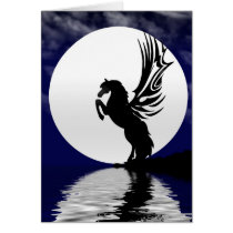 Moonlight Glow Greeting Card cards