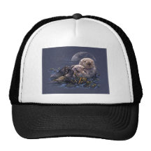 Moonlight Otters Trucker Hat