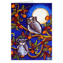 Moonlight Owls Cards