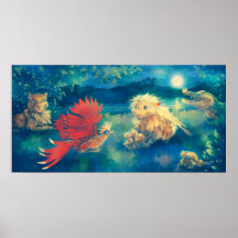 Moonlit Meadow Poster