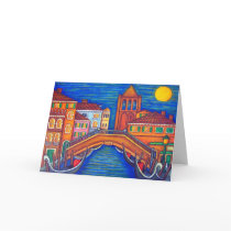 Moonlit San Barnaba Greeting Card