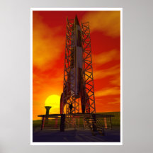 Moonrocket Print