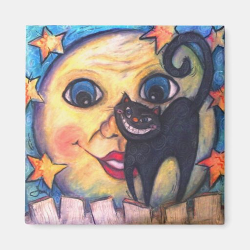 Moonstruck Underneath A Paper Moon Magnet