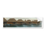 Moorea Huts at Dusk bumper stickers