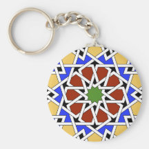 Moorish tile key chain