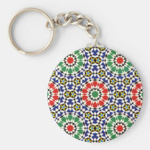 Moorish tile key chains