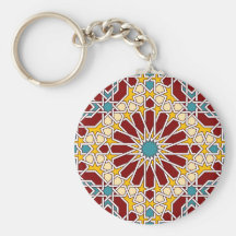 Moorish Tile Keychain