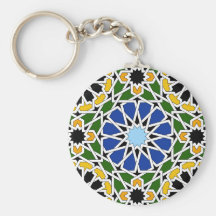 Moorish tile keychain