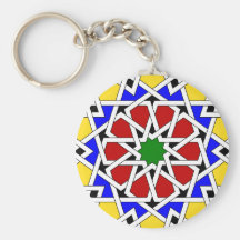 Moorish Tile Keychain