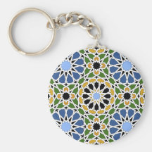 Moorish tile keychain