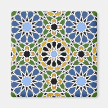 Moorish tile magnet