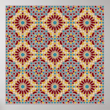 Moorish Tile Poster