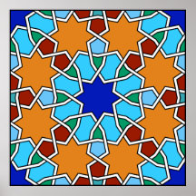Moorish Tile Poster