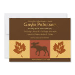 MOOSE Adirondack Lodge Rustic theme Baby Shower invitations