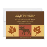 MOOSE Adirondack Lodge Rustic theme Baby Shower invitations