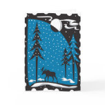 Moose Christmas Card