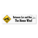 Moose Crossing Sign