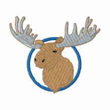 Moose Head Embroidered Shirt