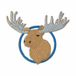Moose Head embroidered shirts