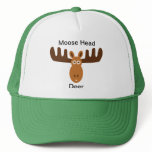 Moose Head_Moose Head Deer Trucker Hats