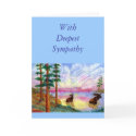 Moose II, With  Deepest Sympathy Card
