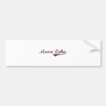 Moose Lake Minnesota Classic Design Bumper Stickers