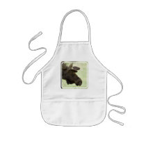 Moose Photo Children's Smock Apron