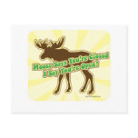 Moose Says You're Closed Postcard