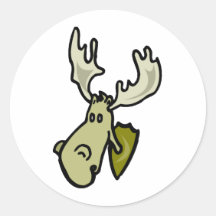 Moose Shirts and Gifts 87 Round Stickers