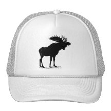 Moose Silhouette Trucker Hat