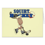 Moose Squirt Hockey Tshirts and Gifts Greeting Cards