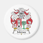 Moraes Family Crest Fridge Magnet