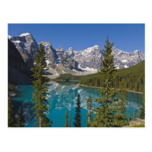 Moraine Lake, Canadian Rockies, Alberta, Canada 2 Postcard