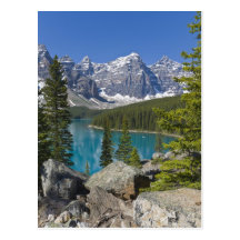 Moraine Lake, Canadian Rockies, Alberta, Canada Post Cards