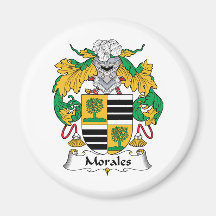 Morales Family Crest Fridge Magnets