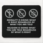 Morality and Religion mousepads