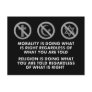 Morality and Religion Postcard