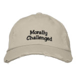 Morally Challenged Cap embroidered hats