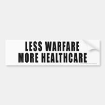More Healthcare sticker Bumper Sticker