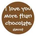 More Than Chocolate stickers