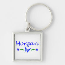 Morgan (Blue Butterfly) Keychain