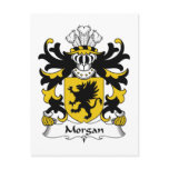 Morgan Family Crest postcards