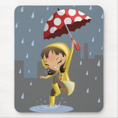 Morgan in the Rain Mousepad by ButtermilkBiscuits