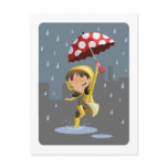 Morgan in the Rain postcards