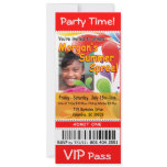 Morgan's Summer Spree VIP Ticket Photo Party (red) Personalized Invitation