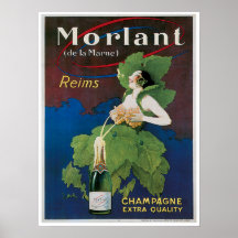 Morlant Champagne Vintage Drink Ad Art Posters